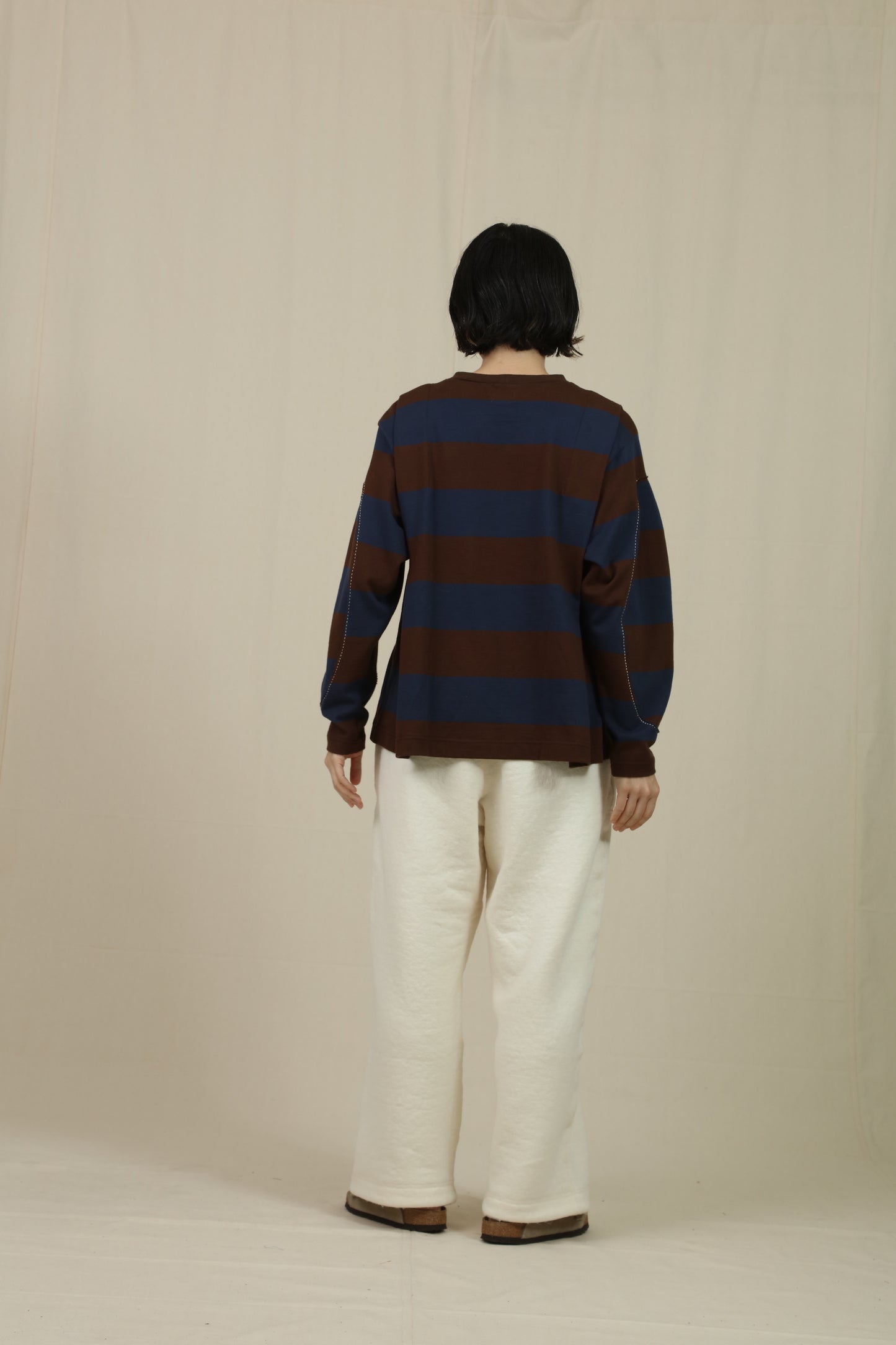 Border big sleeve tee