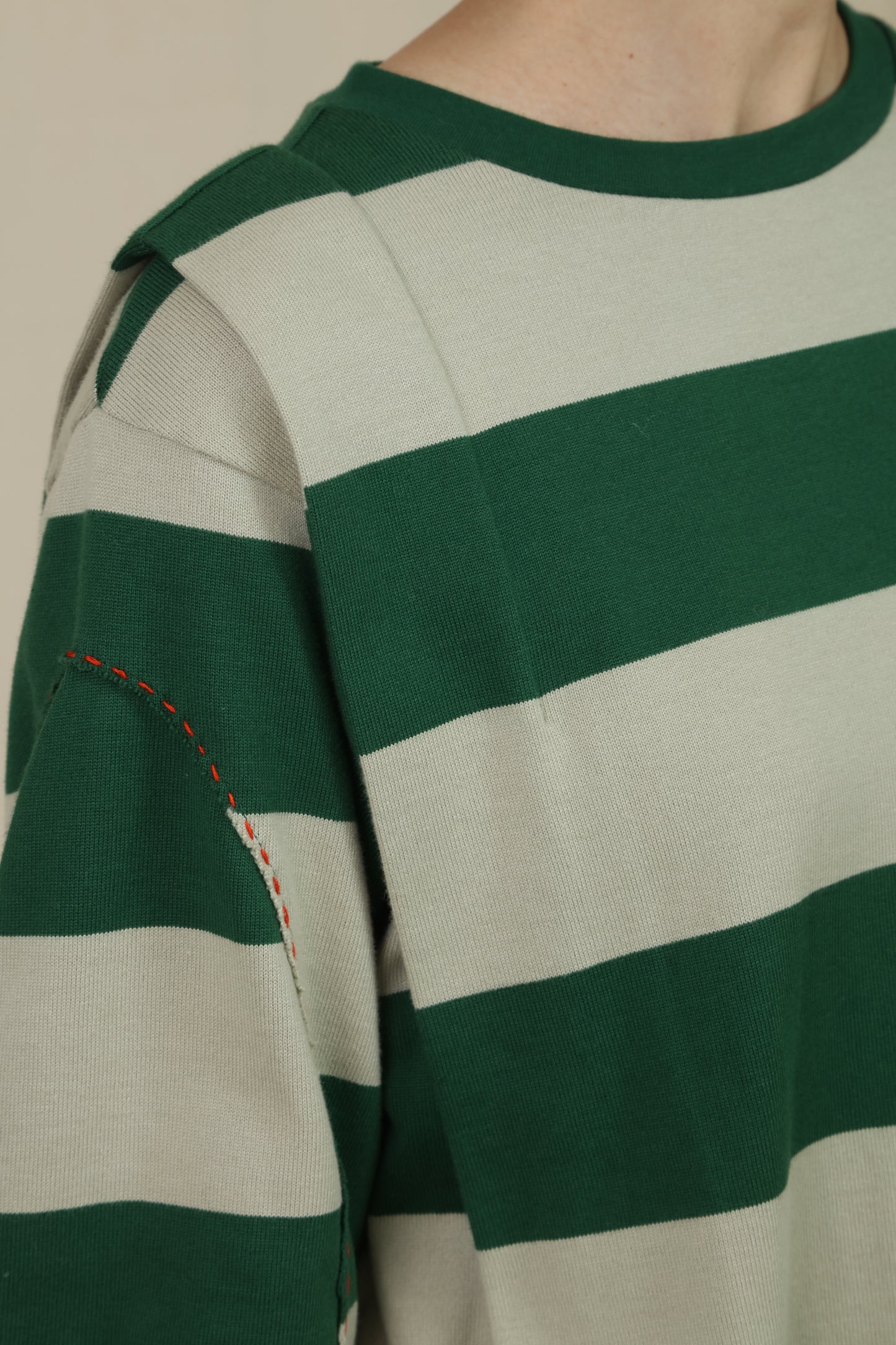 Border big sleeve tee