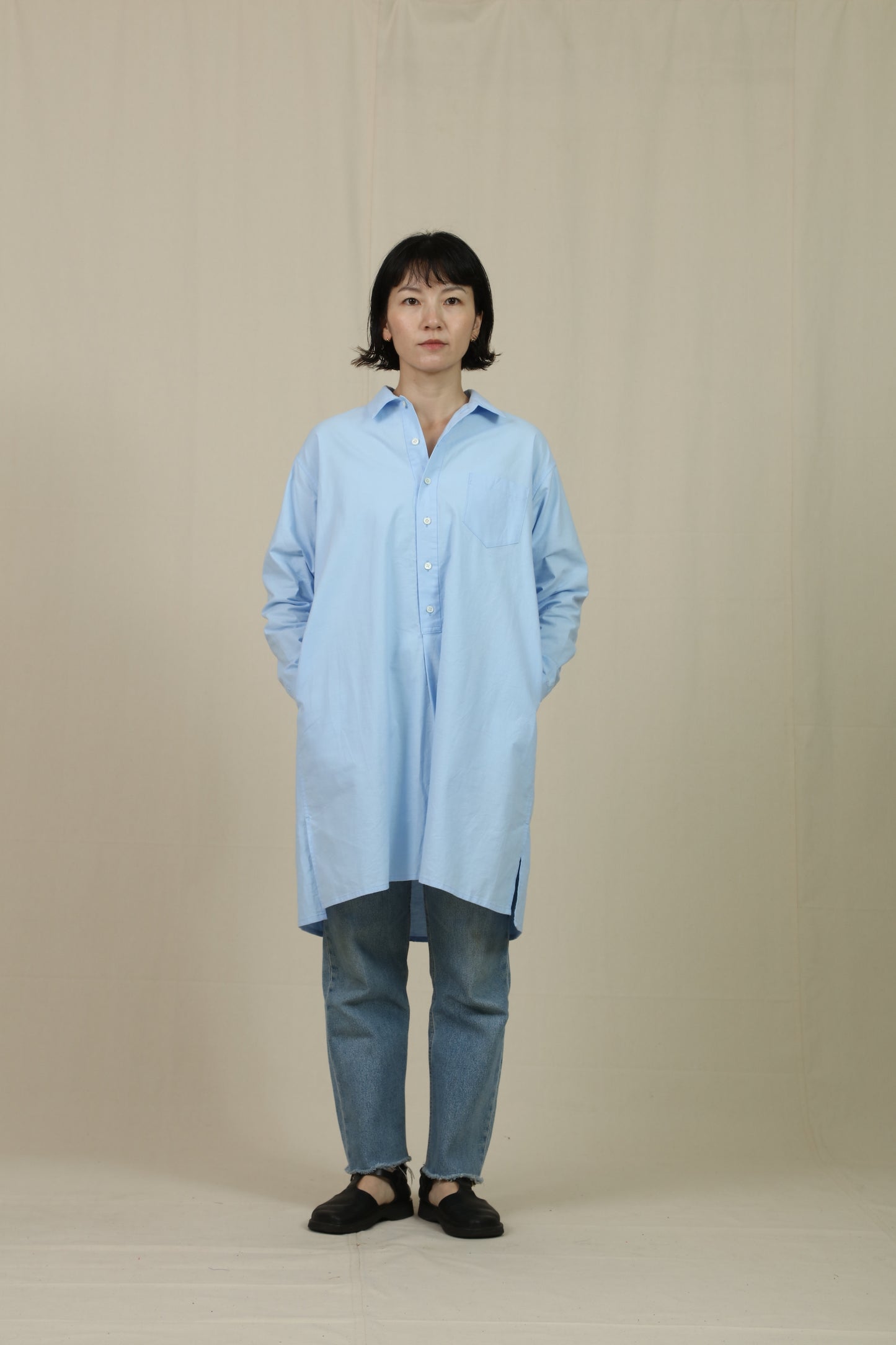 PULLON SHIRT DRESS