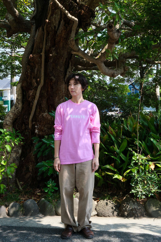 Long sleeve T-shirt/ PEANUTS - BUTTER