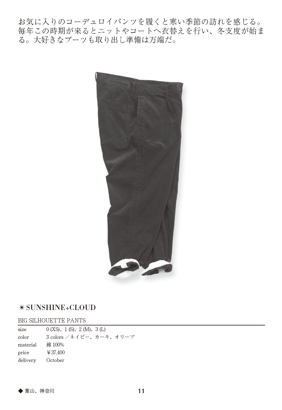 BIG SILHOUETTE PANTS