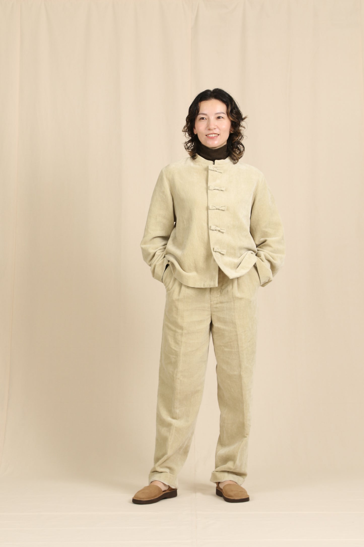 Paper velvet China jacket