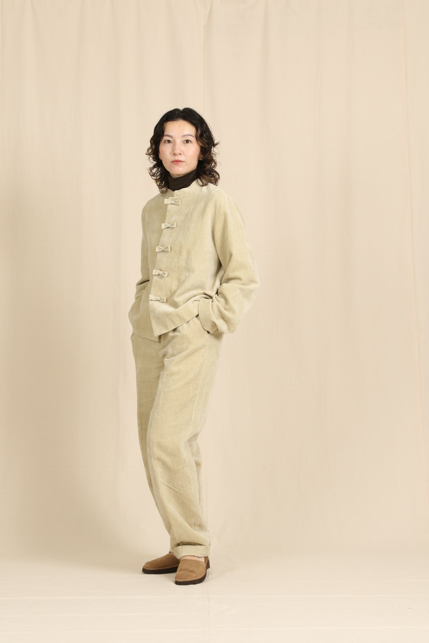 Paper velvet China jacket