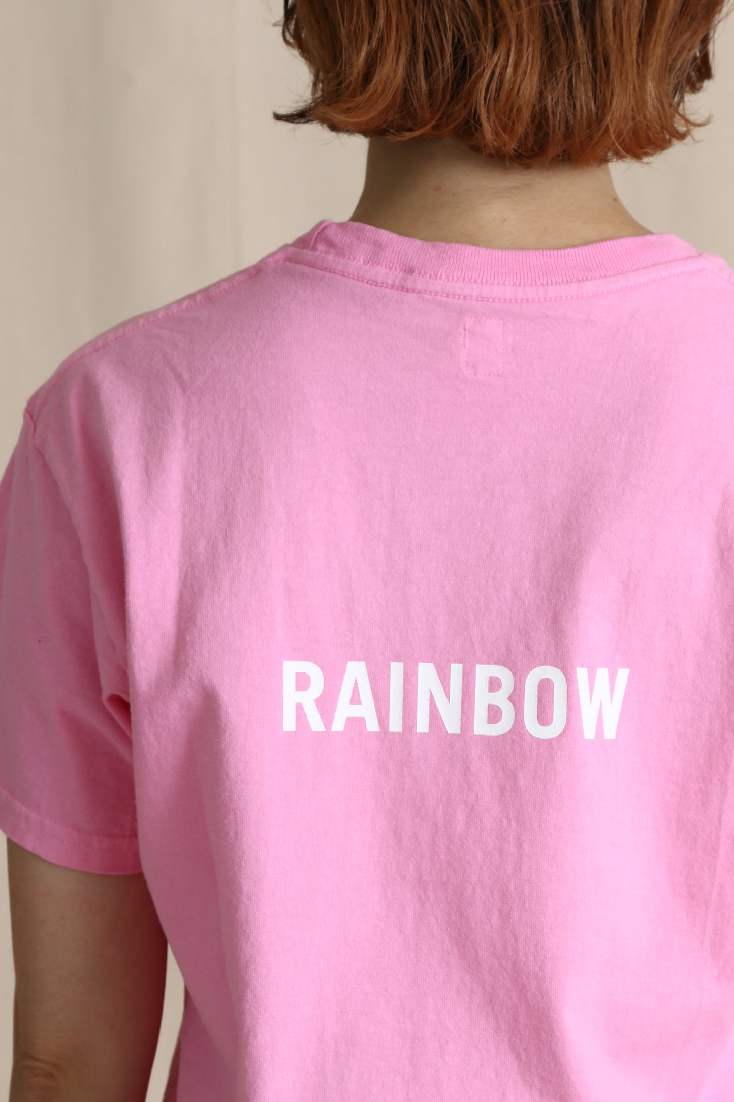 Short sleeve T-shirt/DOUBLE-RAINBOW