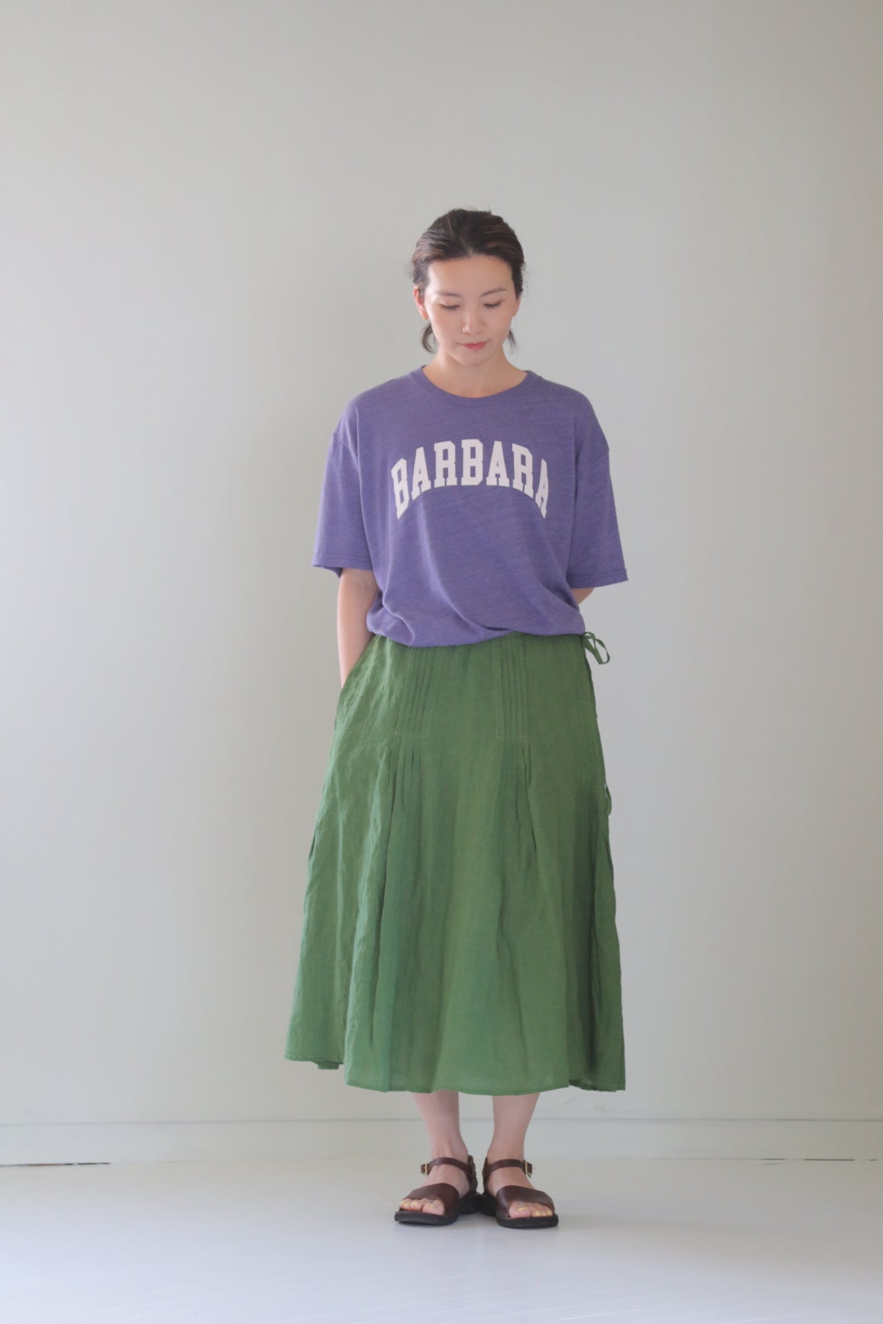 Short sleeve T-shirt/TRI BLEND TEE/BARBARA