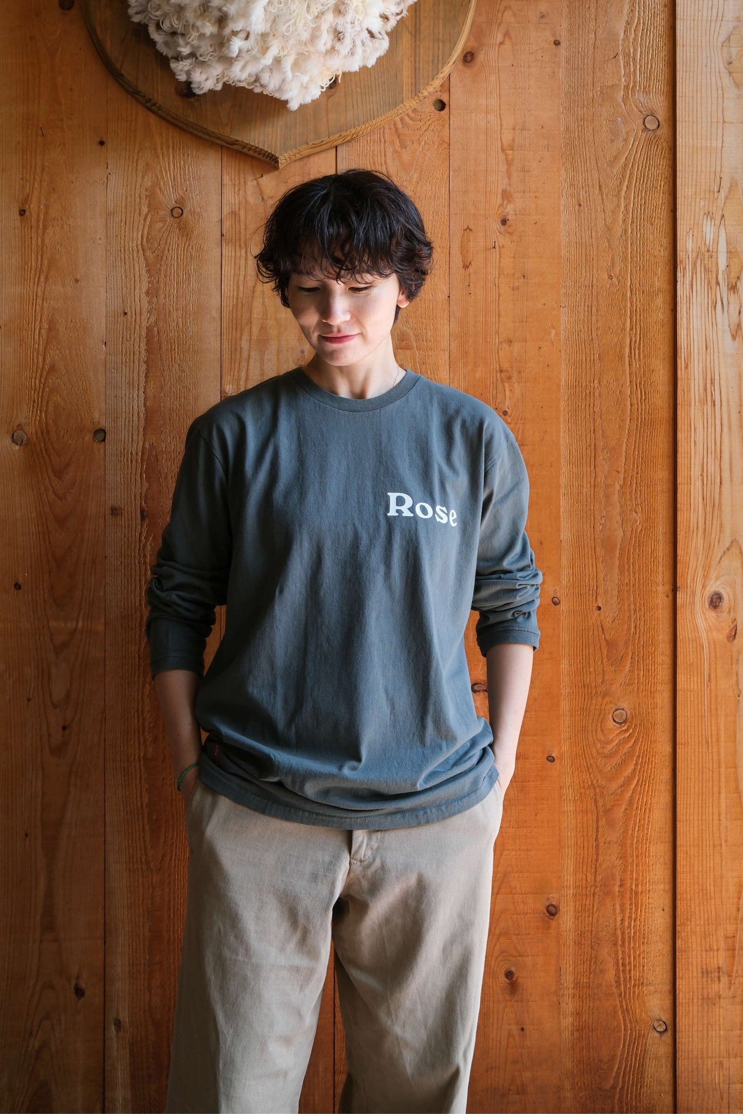 Long sleeve T-shirt/ Rose - Love