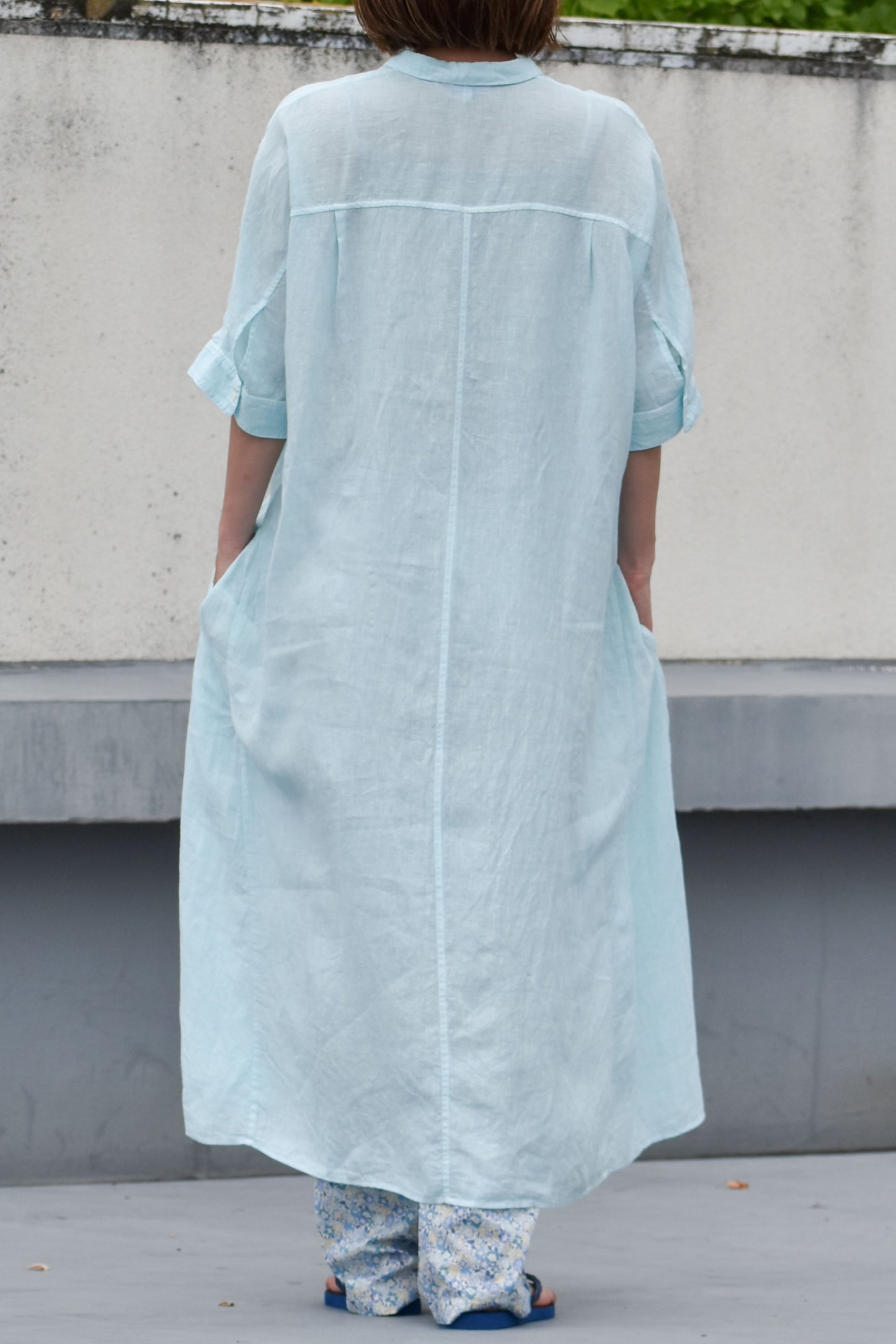 RAGLAN SLEEVE SHIRT DRESS