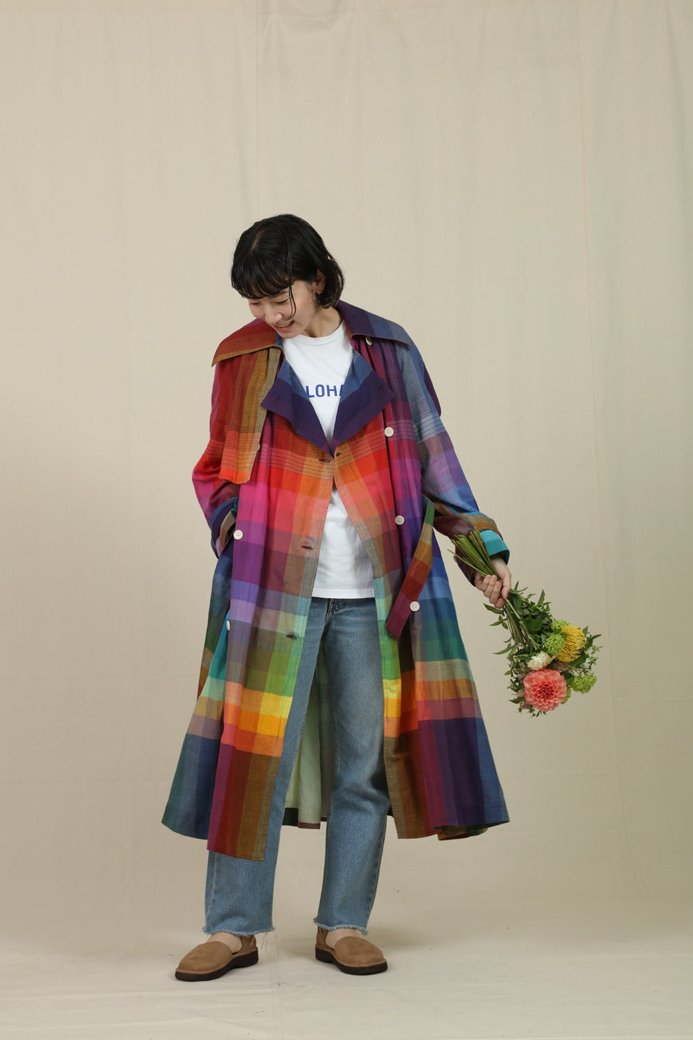 SUNSHINE + CLOUD FRORIST COAT メンズ M SUNNY CLOUDS Elegant Balmacaan Coat〈Men's〉｜realstock
