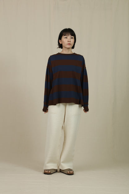 Border big sleeve tee