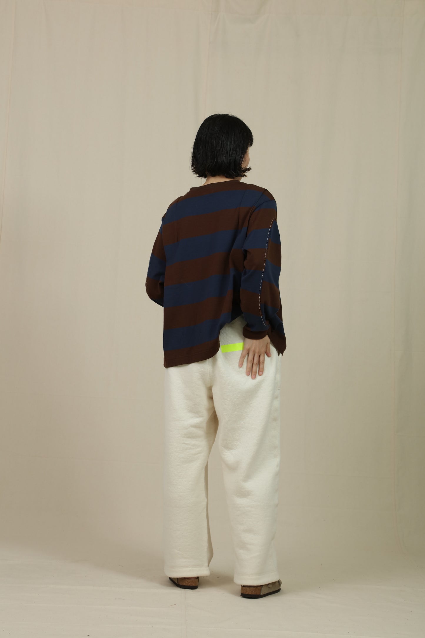 Border big sleeve tee