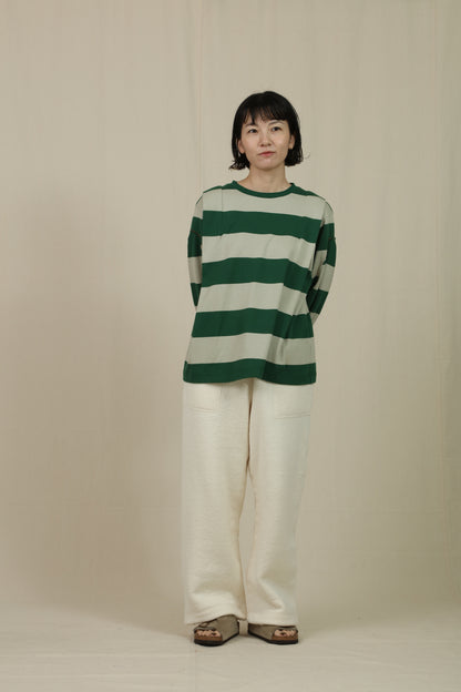 Border big sleeve tee
