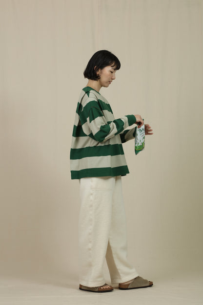 Border big sleeve tee