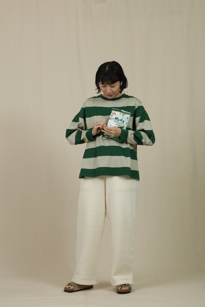 Border big sleeve tee
