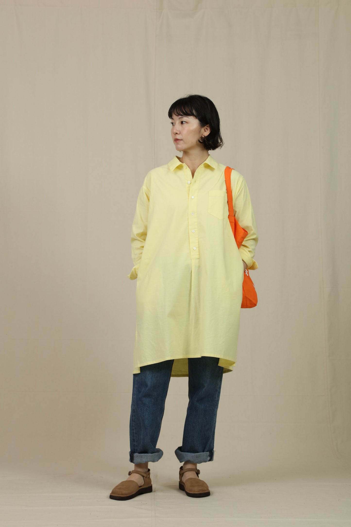 PULLON SHIRT DRESS