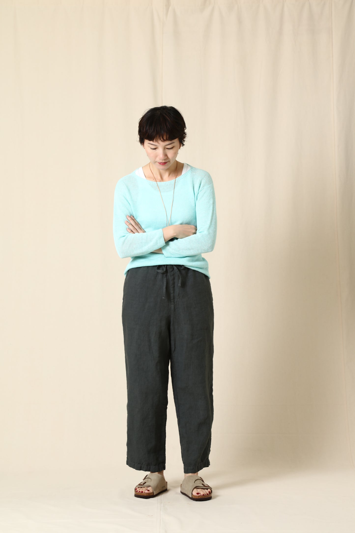 SEA SALT_3/4 SLEEVE PULLOVER