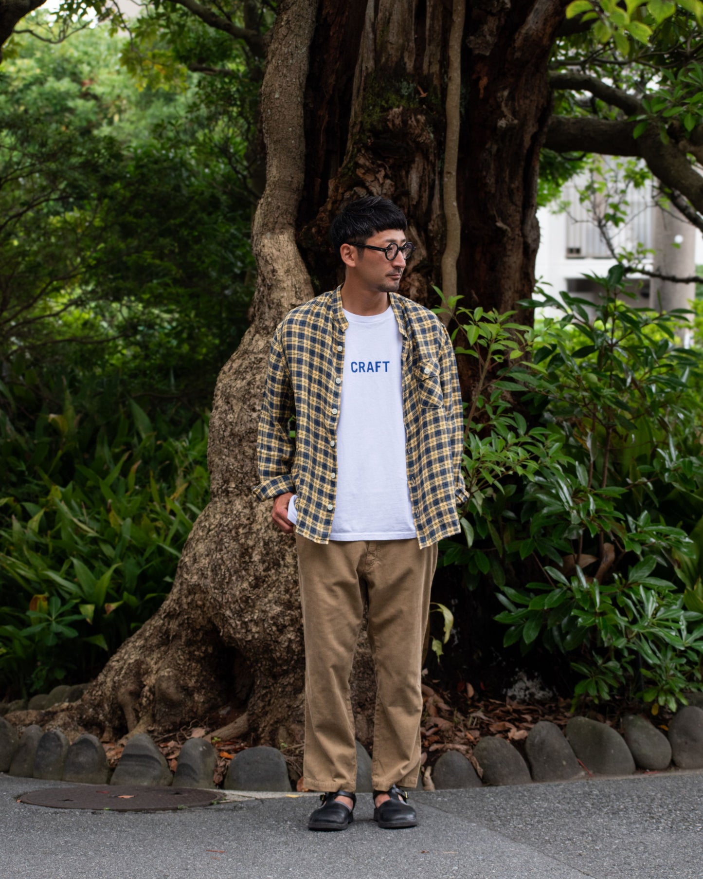 STANDA MALIBU / LINEN TARTAN CHECK
