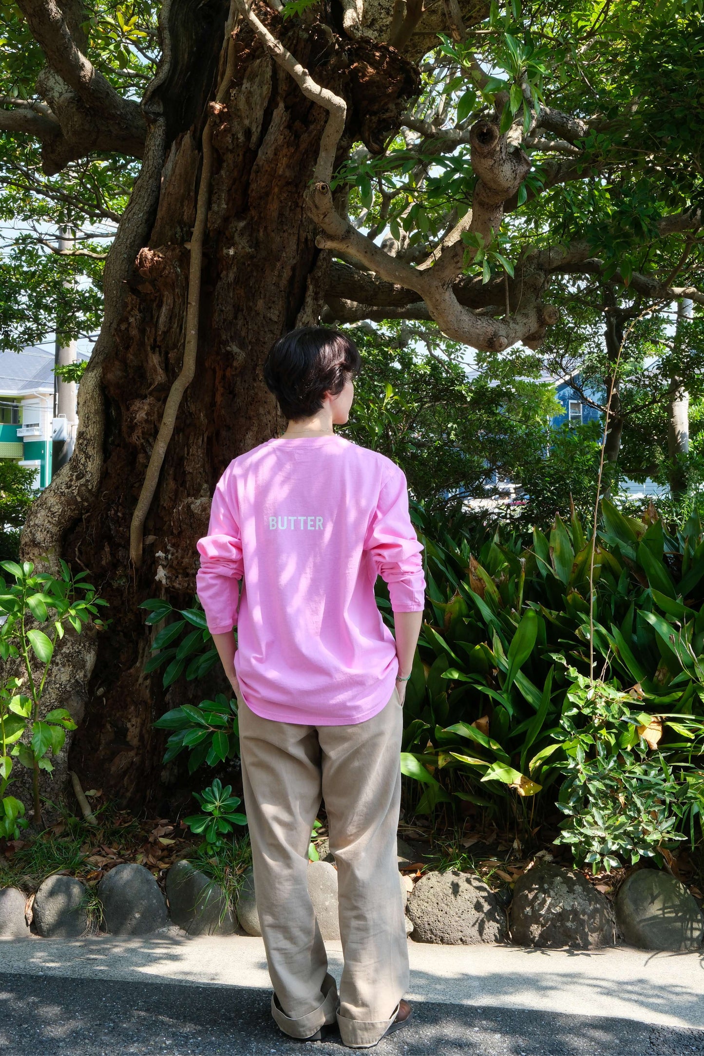 Long sleeve T-shirt/ PEANUTS - BUTTER