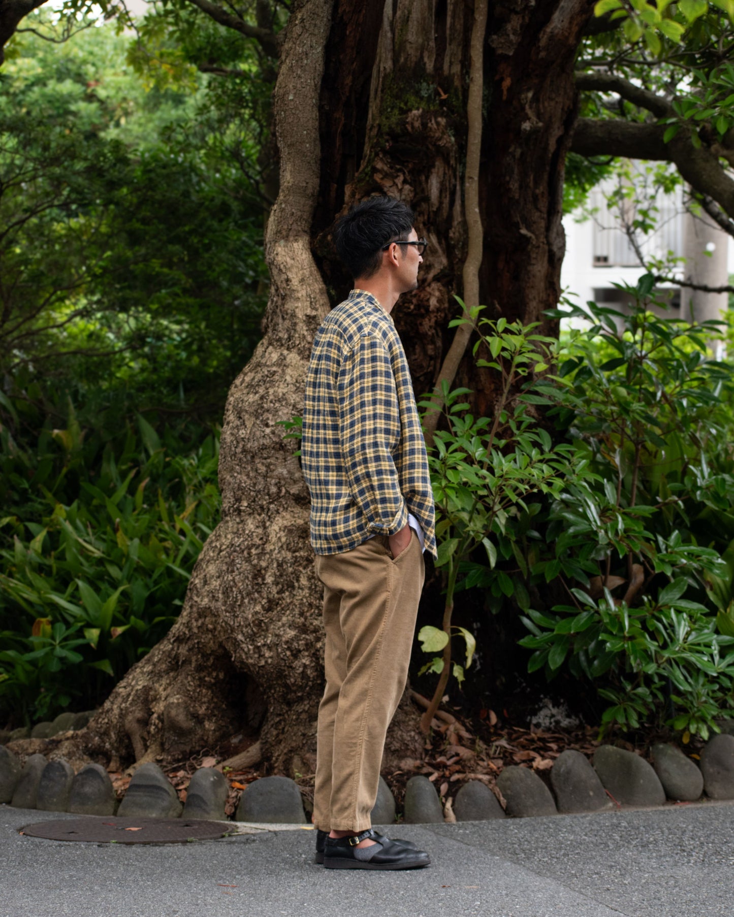 STANDA MALIBU / LINEN TARTAN CHECK