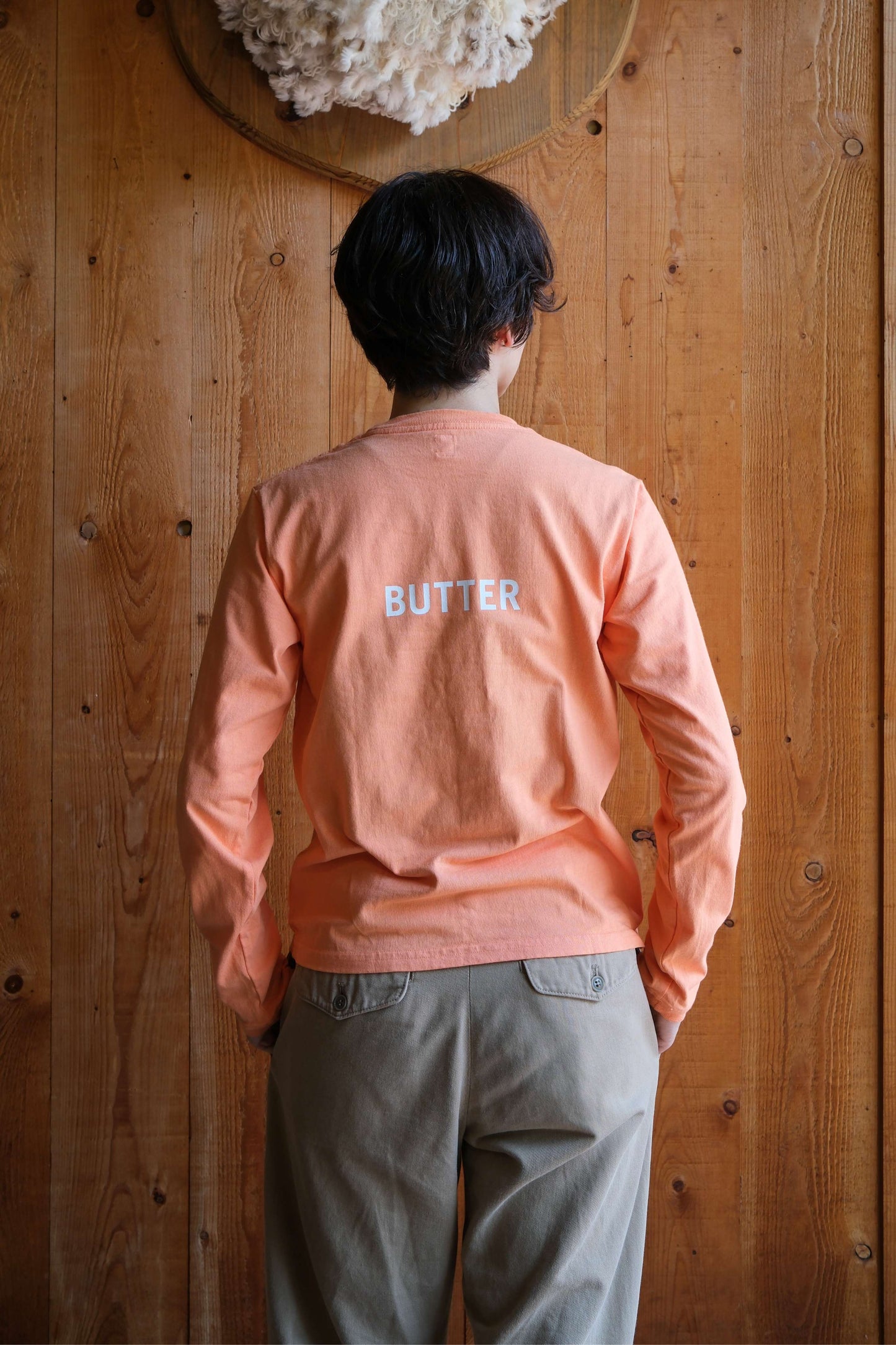 Long sleeve T-shirt/ PEANUTS - BUTTER
