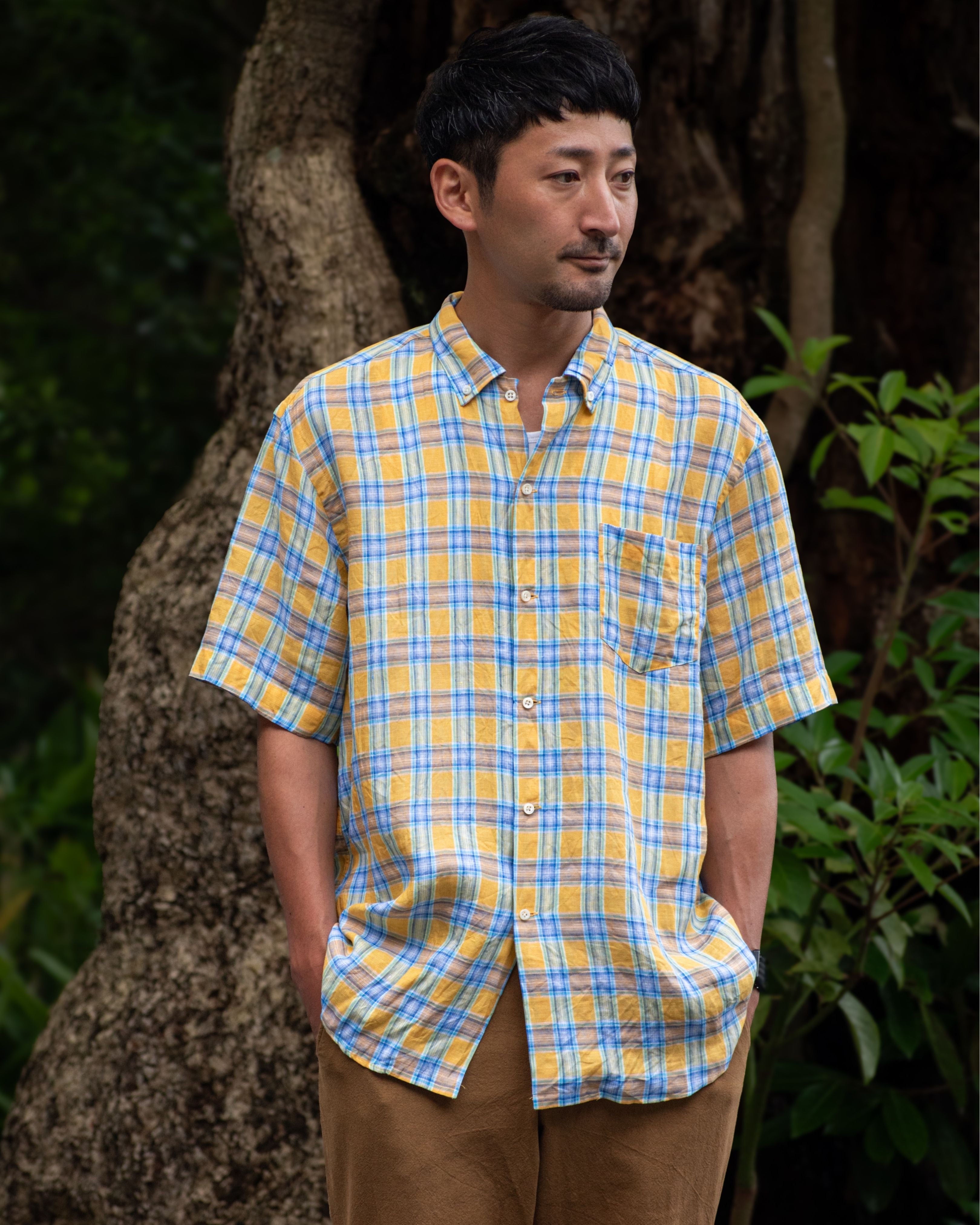 NEW WEST SS / CANCLINI YELLOW CHECK – Sunshine+Cloud