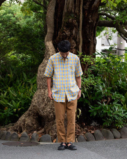 NEW WEST SS / CANCLINI YELLOW CHECK