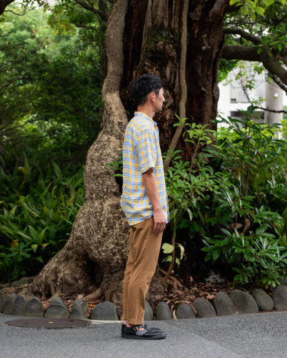 NEW WEST SS / CANCLINI YELLOW CHECK