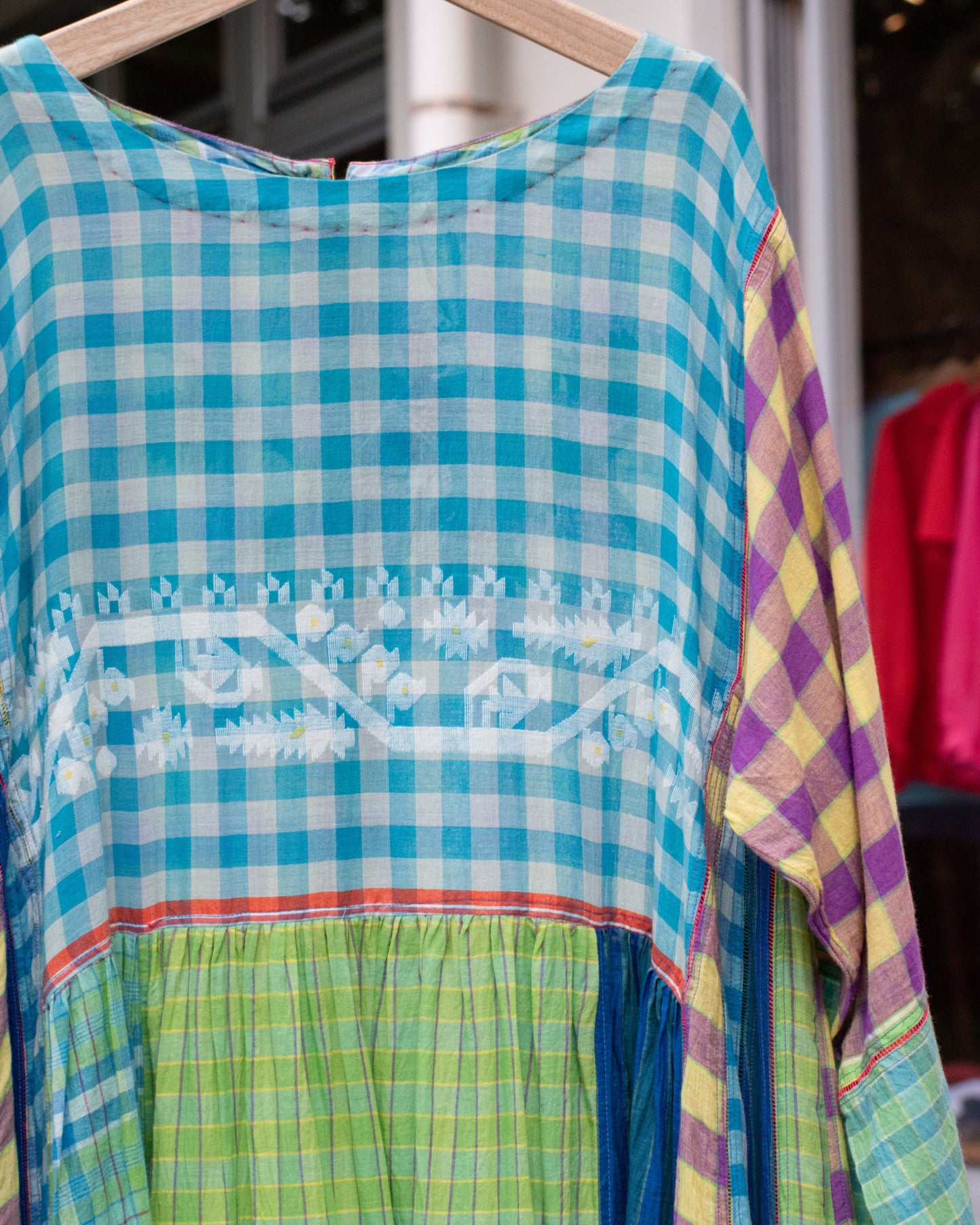 Khadi Cotton Check Dress / injiri