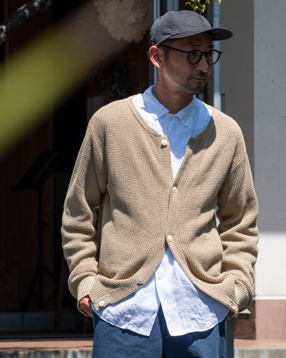 WAFFLE CARDIGAN
