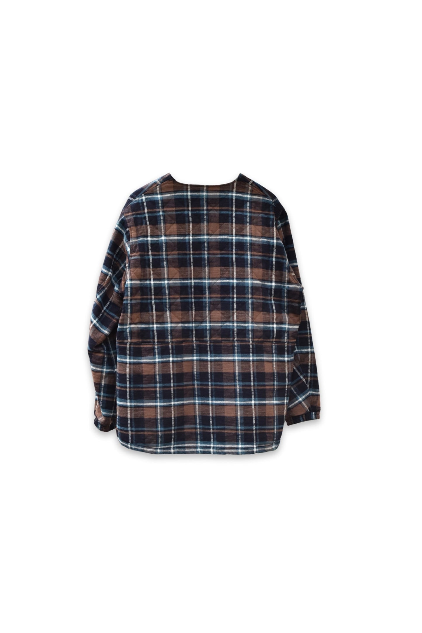 HIKER PULLOVER PUFF JACKET COTTON SLUB FLANNEL CHECK