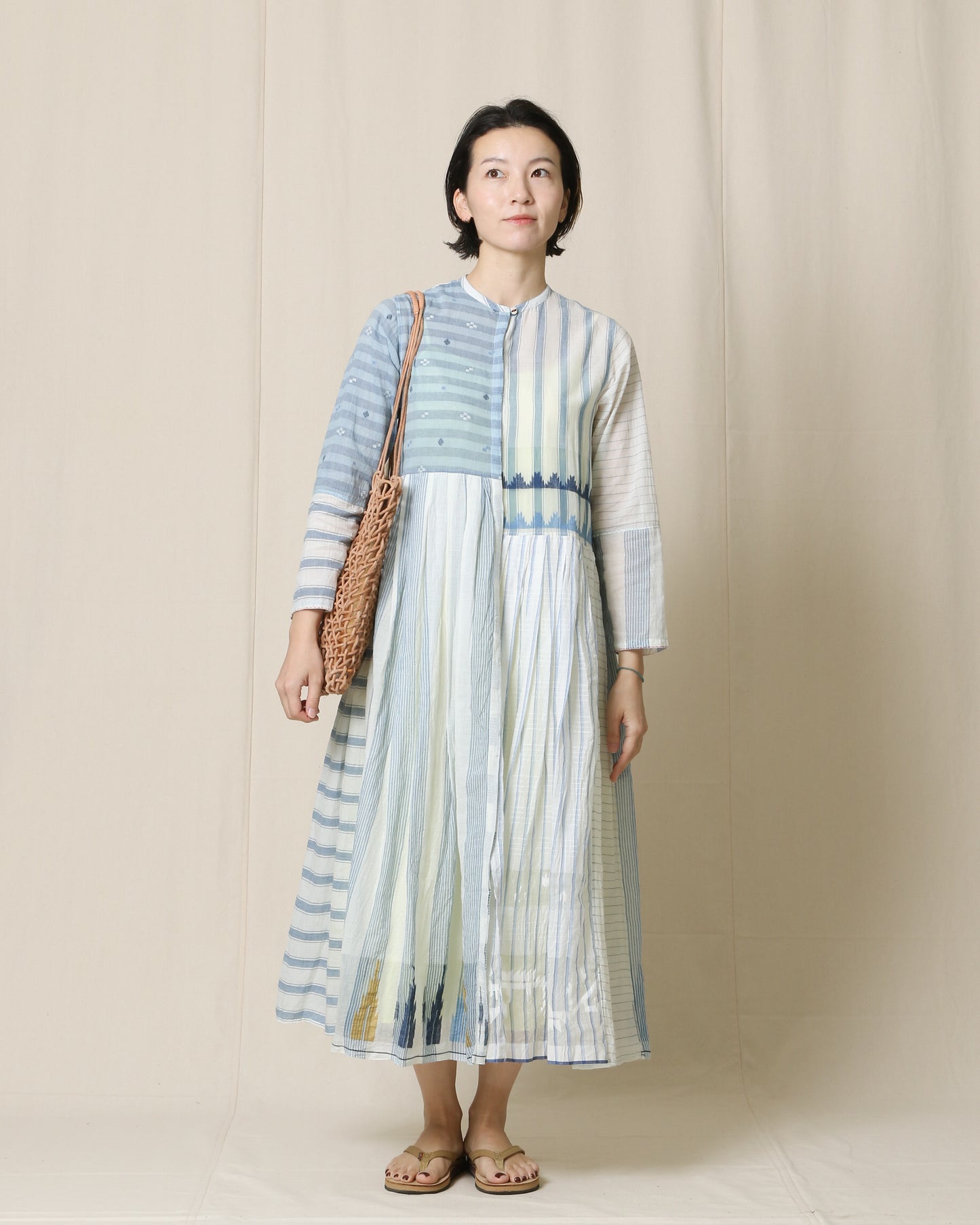Blue Stripe Dress / injiri