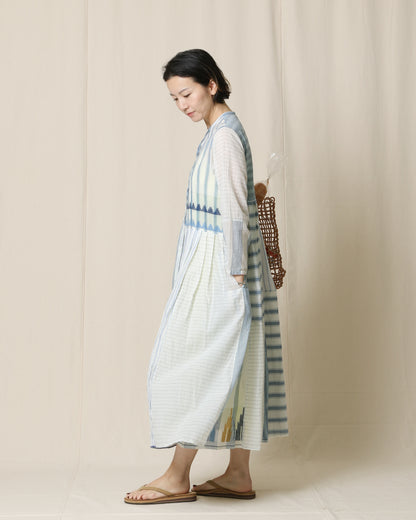 Blue Stripe Dress / injiri