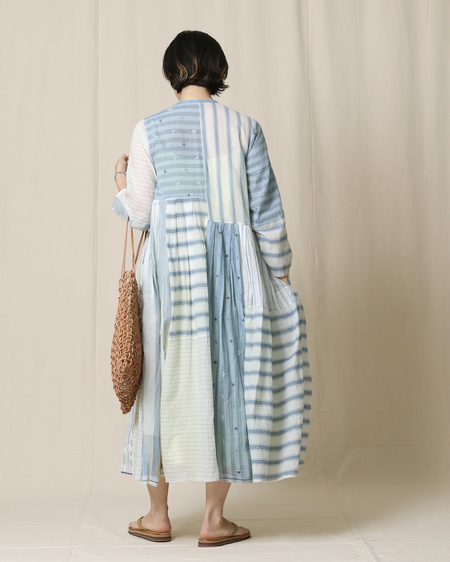 Blue Stripe Dress / injiri