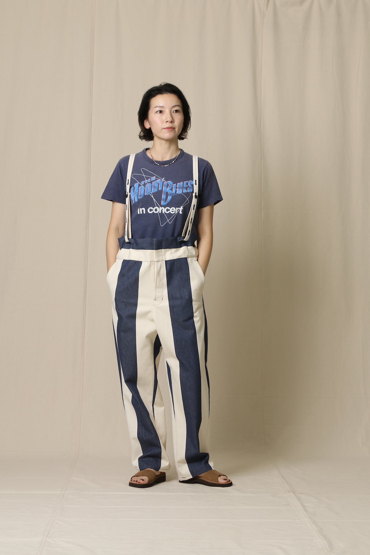 Big Stripe Suspender Pants