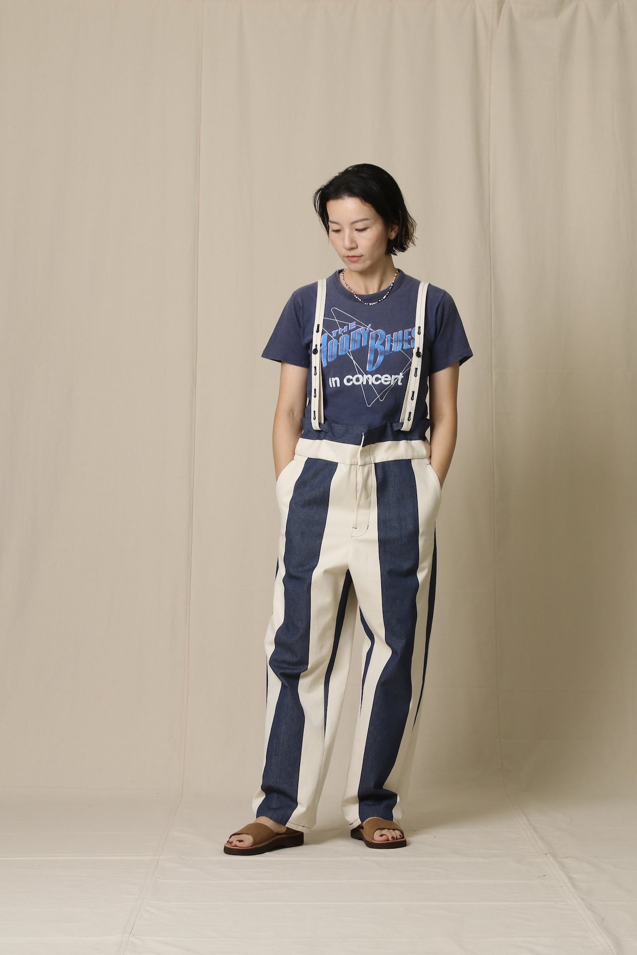 Big Stripe Suspender Pants