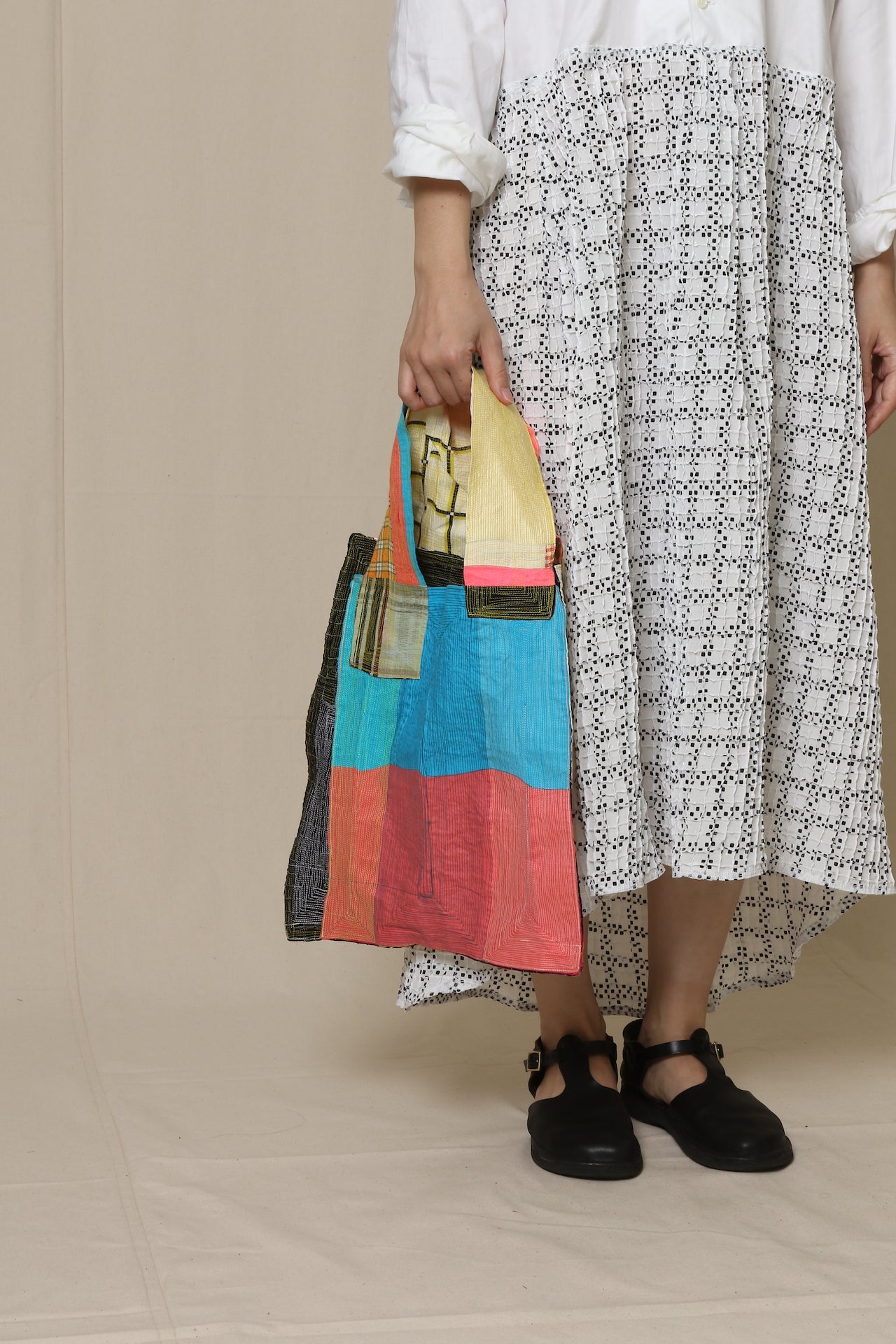 QUE with SUNSHINE+CLOUD COLLABORATION DRESS＆BAG