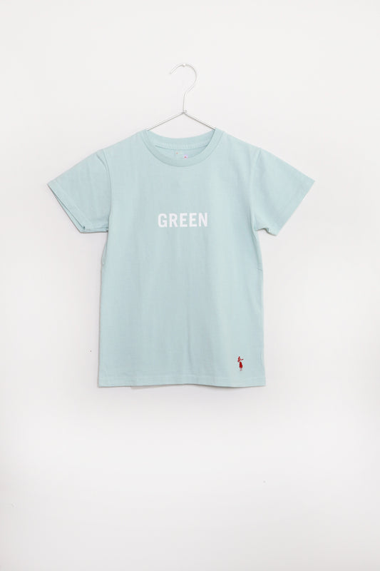 Short sleeve T-shirt/GREEN-APPLE