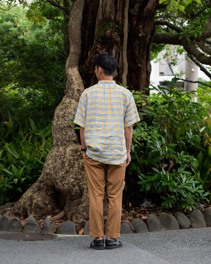 NEW WEST SS / CANCLINI YELLOW CHECK