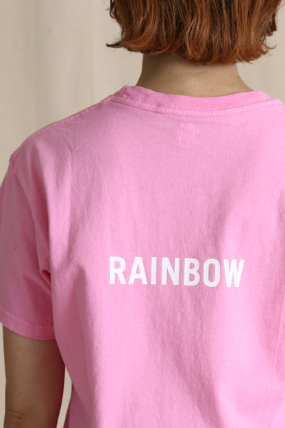 Short sleeve T-shirt/DOUBLE-RAINBOW