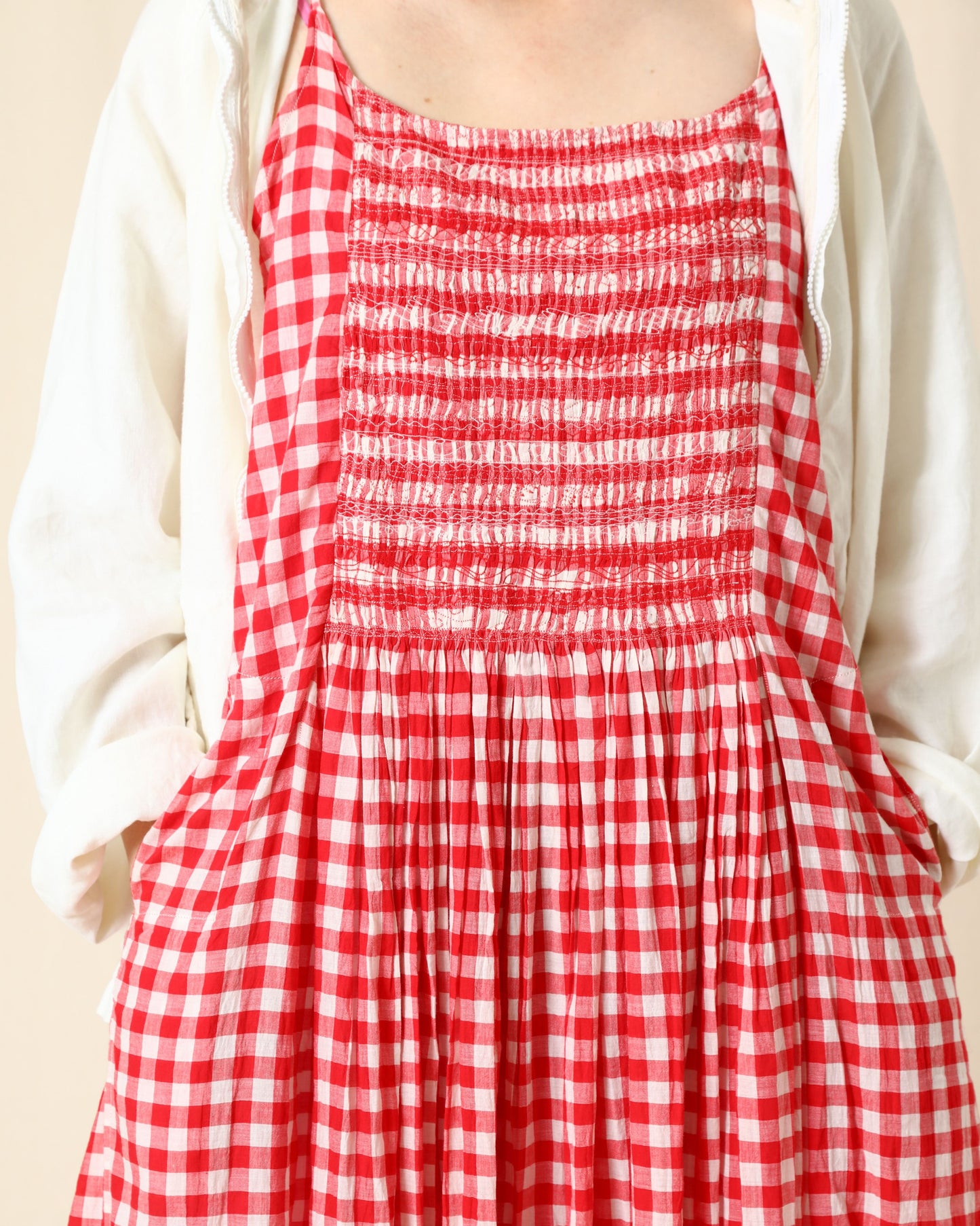 Gingham Check Cami Dress / injiri