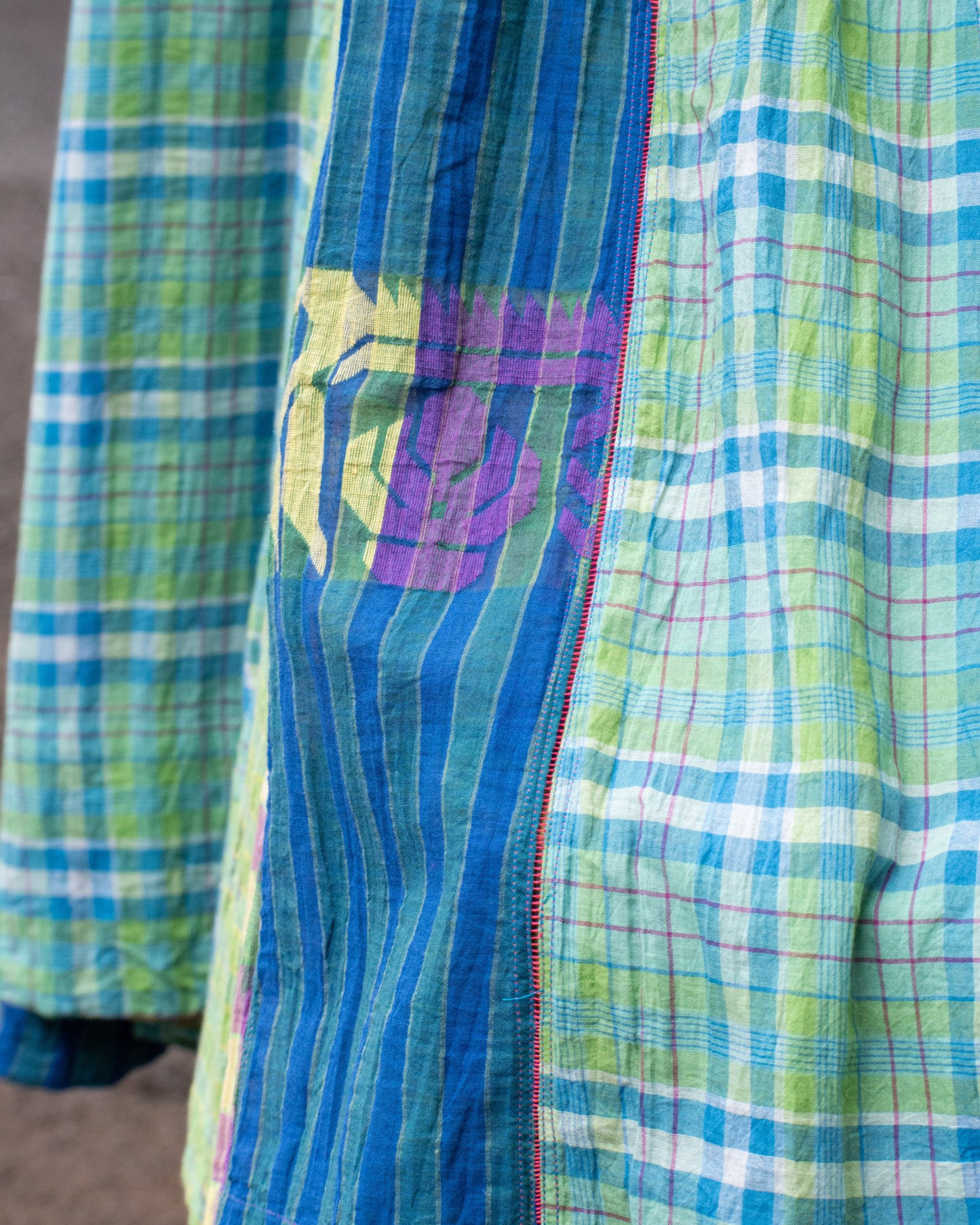Khadi Cotton Check Dress / injiri