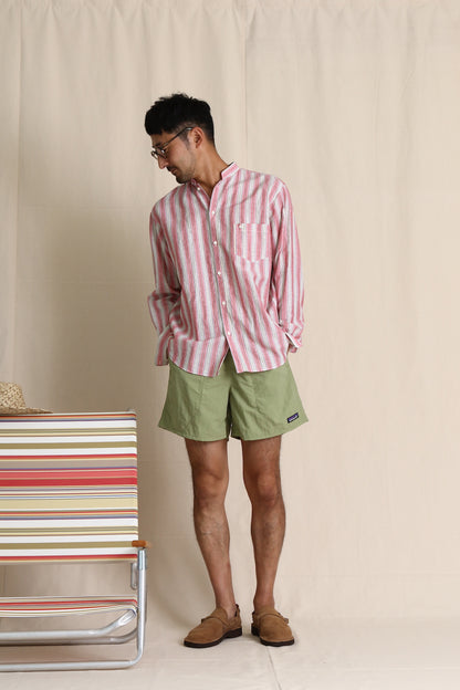 Open standa shirt, Key West shirt (open collar short sleeves)