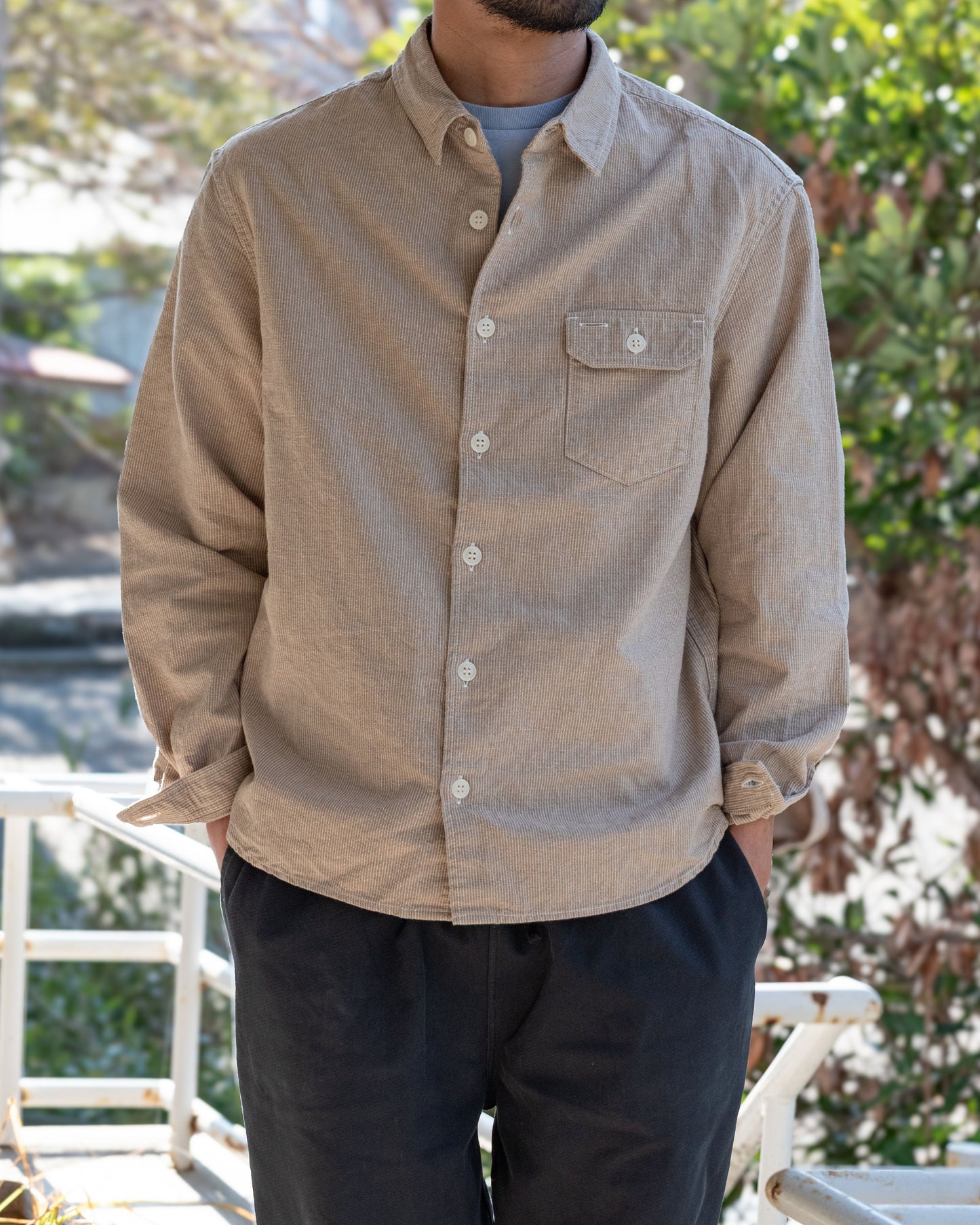 MALIBU SHIRT / COTTON LINEN LIGHT CANVAS