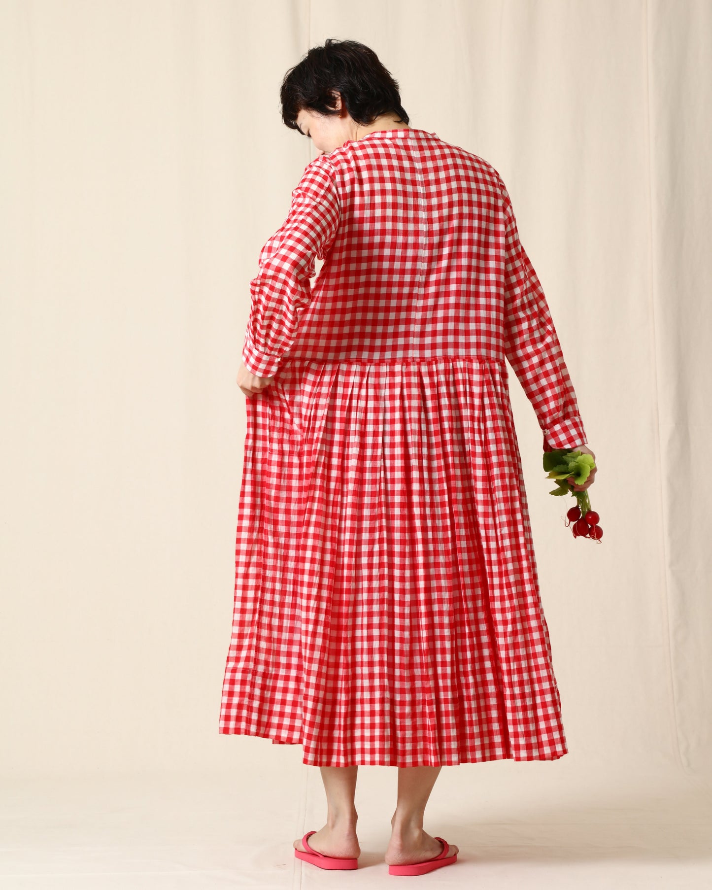 Gingham Check Dress / injiri