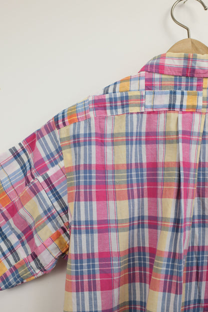 NEW WEST SHIRT SS / MADRAS CHECK × PATCH WORK