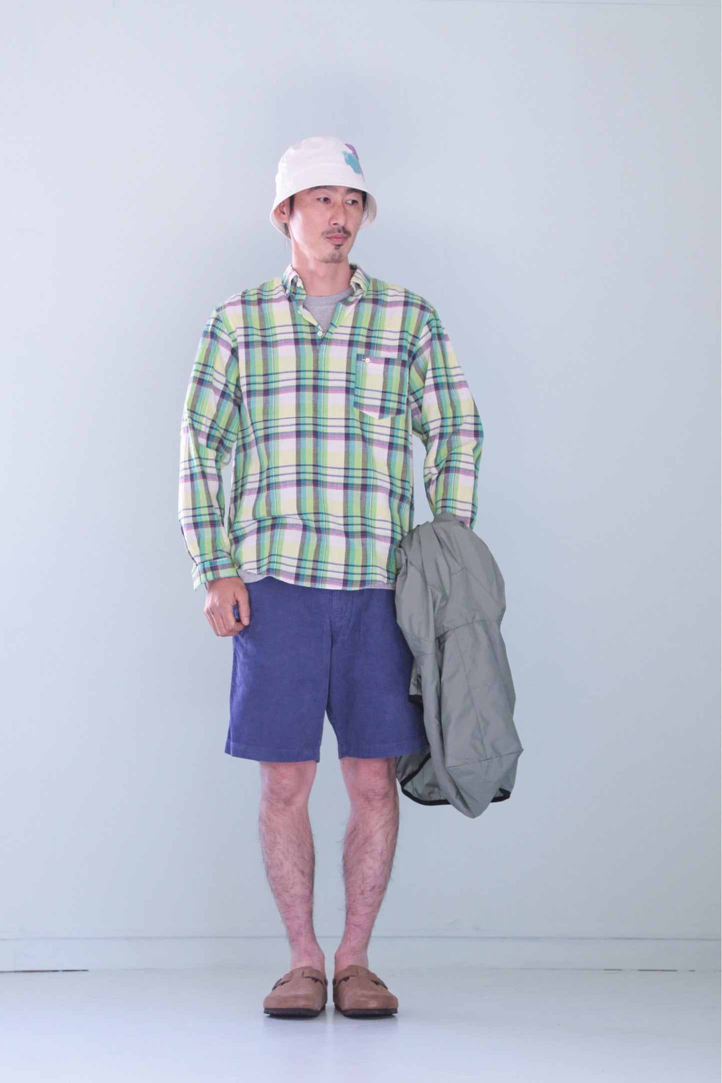 SLIP ON SHIRT / COTTON MADRAS CHECK