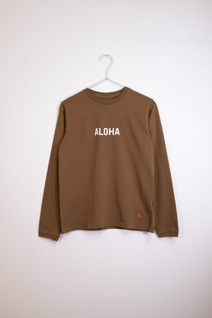 Long sleeve T-shirt /  ALOHA-MAHALO