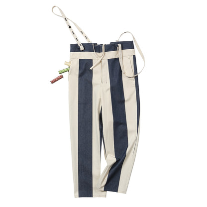 Big Stripe Suspender Pants