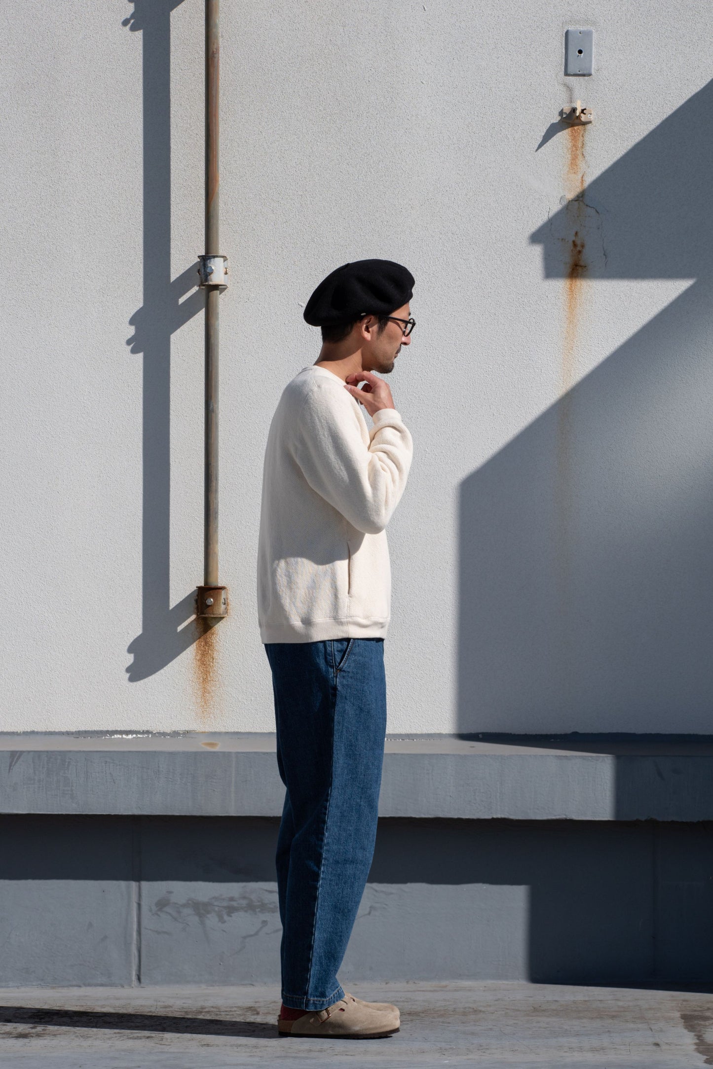 吊り編みトレーナー