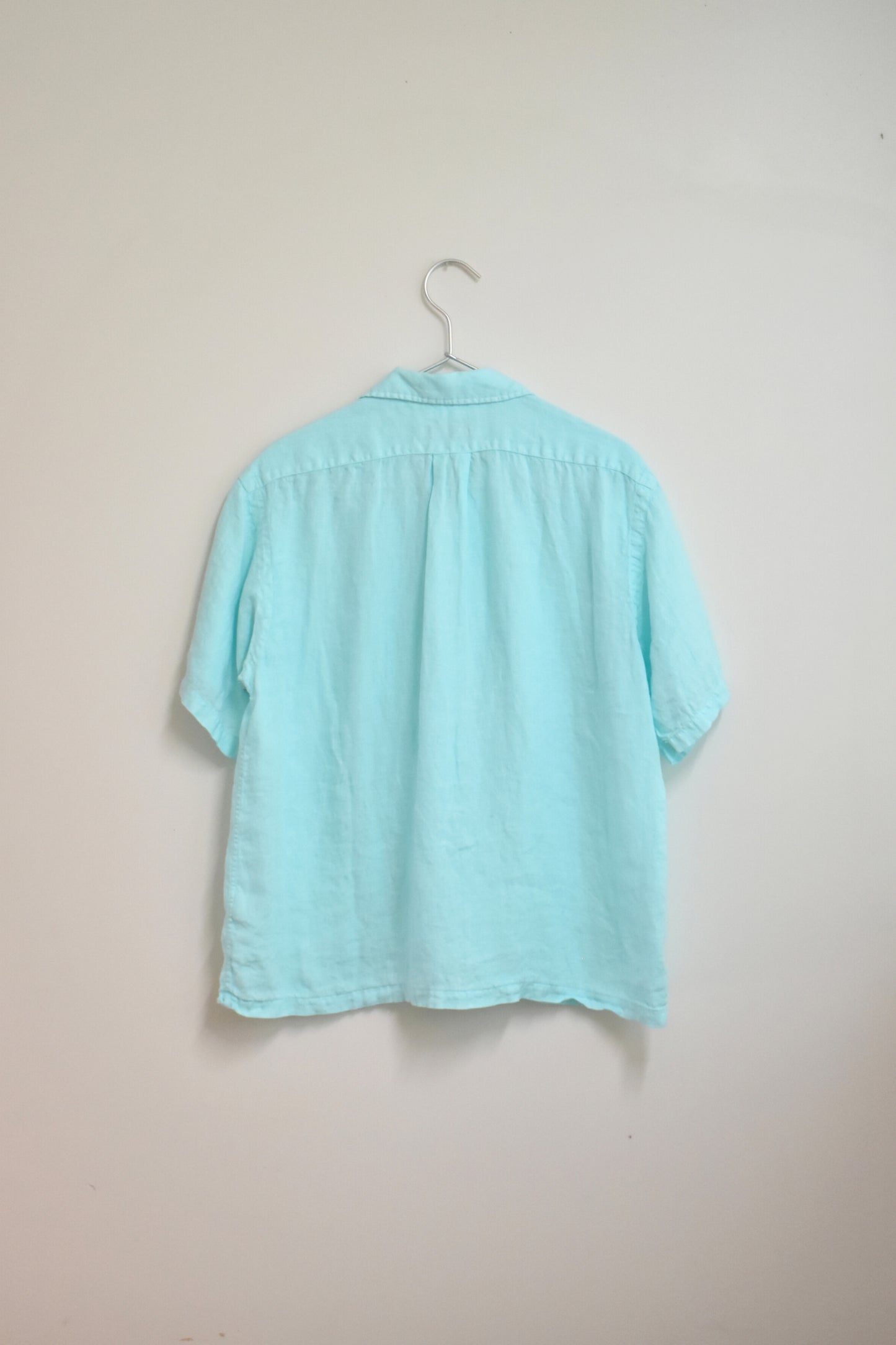 Linen over dyed key west/short sleeve