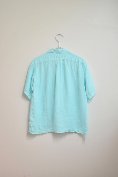 Linen over dyed key west/short sleeve